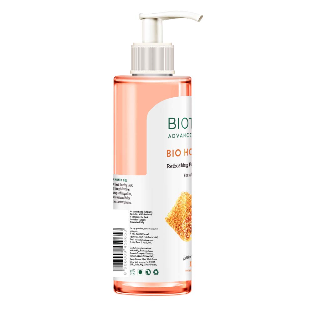 Biotique Bio Neem Purifying Face Wash, 200ml & Honey Gel Refreshing Foaming Face Wash, 200ml