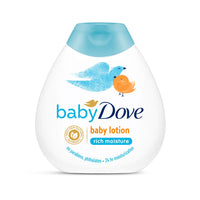 Baby Dove Rich Moisture Hair to Toe Baby Wash, 200 ml & Rich Moisture Nourishing Baby Lotion (200ml) Combo