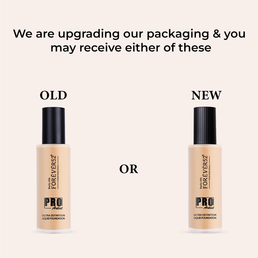 Daily Life Forever52 Pro Artist Ultra Definition Liquid Foundation|High-Pigment, Full Coverage, 24-Hour Wear, Waterproof & Sweatproof, Lightweight Hydrating, Oil-Free Formula – Pecan, 60ml
