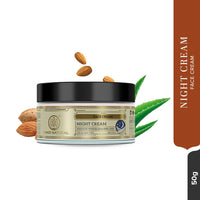 Khadi Natural Night Cream, 50g| Prevents premature aging|Skin brightening properties|Removes dead skin cells| Suitable for All Types of Skin