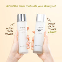 TIRTIR Milk Skin Toner Light | Instant Hydration with 4% Niacinamide | Pore-Tightening | Vegan Toner for Acne-Prone, Sensitive & Oily Skin, Fungal Acne Safe, Panthenol, Allantoin, Vitamin B, (150 ml)
