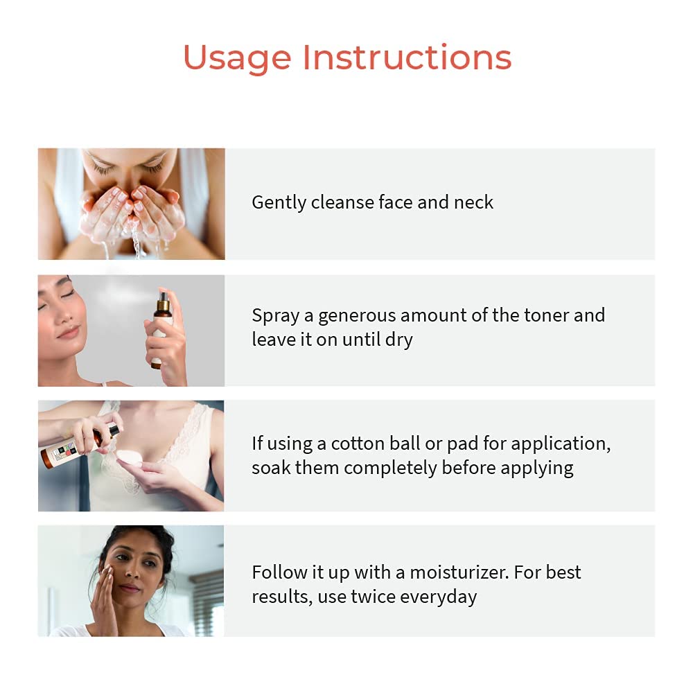 Vedix Customized Ayurvedic Toner | Vaimal One Step Clarifying Facial Toner With Tea Tree And Salicylic Acid | For Acne Prone Skin | For Pore Tightening and Moisturizing |100ml