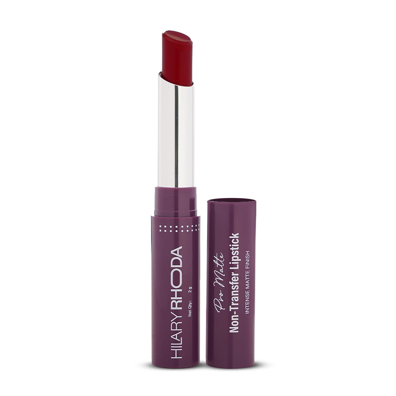 Hilary Rhoda Pro Matte Non-Transfer Lipstick | Waterproof & Smudge-Proof | 12-Hour Long Stay | 24 Shades Available | Highly Pigmented Matte Finish Lipstick | 2g - (Nude peach | Shade 02)