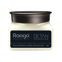 Raaga Professional De-Tan Advanced Pack | Dead Sea Mud, Charcoal, Lactic Acid & Arbutin | Peroxide, Hydroquinone & Sulphate Free Detan Face Pack (500gm)