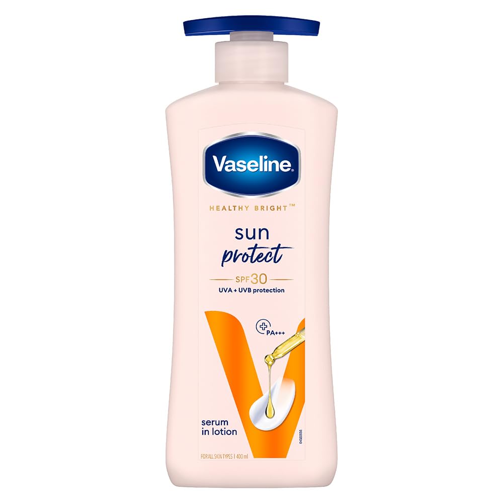 Vaseline Sun Protect SPF 30 Body Lotion, Reduces Tan Lines in 7 Days, UVA + UVB PA+++ Sun Protection, 400ml