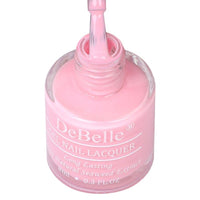 Debelle Gel Nail Polish Cherry Macaron (Powder Pink Nail Paint)|Non Uv - Glossy Finish |Chip Resistant | Seaweed Enriched Formula| Long Lasting|Cruelty And Toxic Free| 8Ml