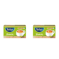 Tetley | Elaichi Flavoured Chai | Black Tea | 50 Tea Bags, 100 Grams (Pack of 2)
