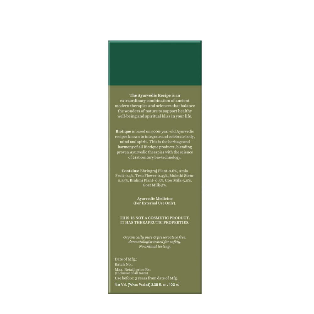 Biotique Bio Green Apple Fresh Daily Purifying Shampoo and Conditioner for Oily Scalp and Hair, 180m And Biotique Bio Bhringraj Oil,100 ml