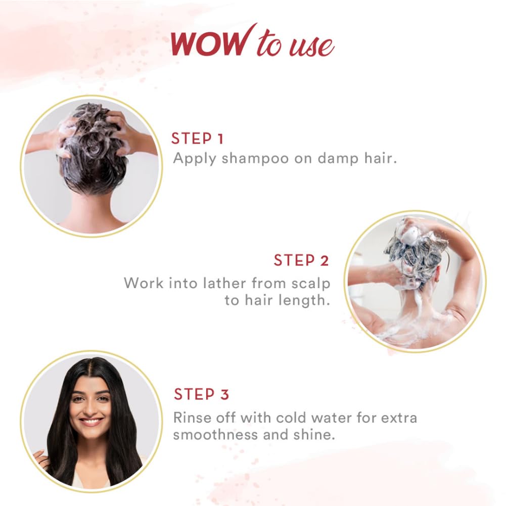 WOW Apple Cider Vinegar No Parabens & Sulphate Shampoo, 200mL