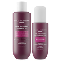 Bare Anatomy Curl Defining Shampoo + Curl Intensifying Leave In Conditioner Cream | Curl Retention & 2X Frizz Protection For 48 Hours | Sulphate & Paraben Free | Women & Men | 250 ml + 140ml