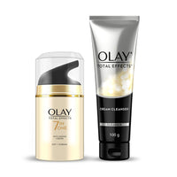 Olay Combo Pack Total Effects 7 in 1 (Day Cream, 50 g & Cleanser, 100g)
