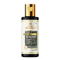 Khadi Organique 18 Herbs Herbal Hair Oil to Repair Dry Scalp | Softens Hair, Prevents Dandruff, Dandruff & Hair Growth | Natural & Non-Sticky Formula | Paraben & Sulphate Free Formula for Women & Men - 210ml
