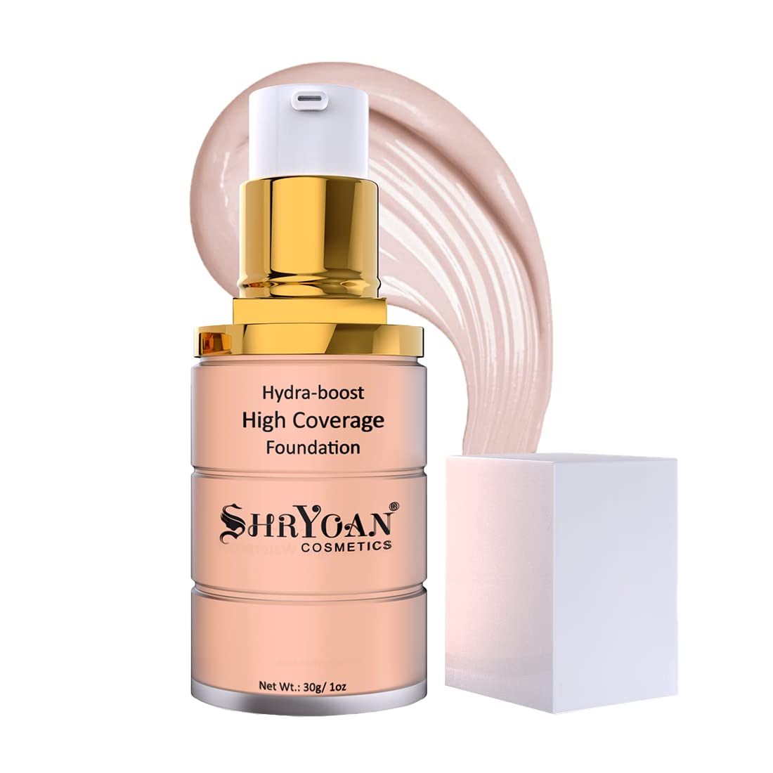 Shryoan Hydra-boost High Coverage Foundation| For Long Lasting Glow & Matte Finish with Full Coverage Foundation (30gm) (Shade 04)