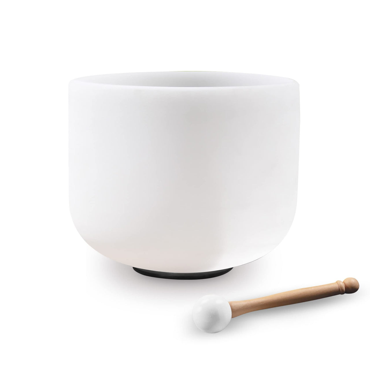 Kresec 9 Inch Crystal Singing Bowl F Note (±40 cents) Heart Chakra with O-ring and Mallet for Meditation, Yoga, Spiritual and Body Healing and Energy Cleansing