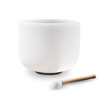 Kresec 8 Inch 432Hz Perfect Pitch Crystal Singing Bowl A Note (±10 cents) Third Eye Chakra with O-ring and Mallet for Meditation, Yoga, Spiritual and Body Healing and Energy Cleansing