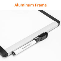 Basics Small Dry Erase Whiteboard, Magnetic White Board with Marker and Magnets - 8.5