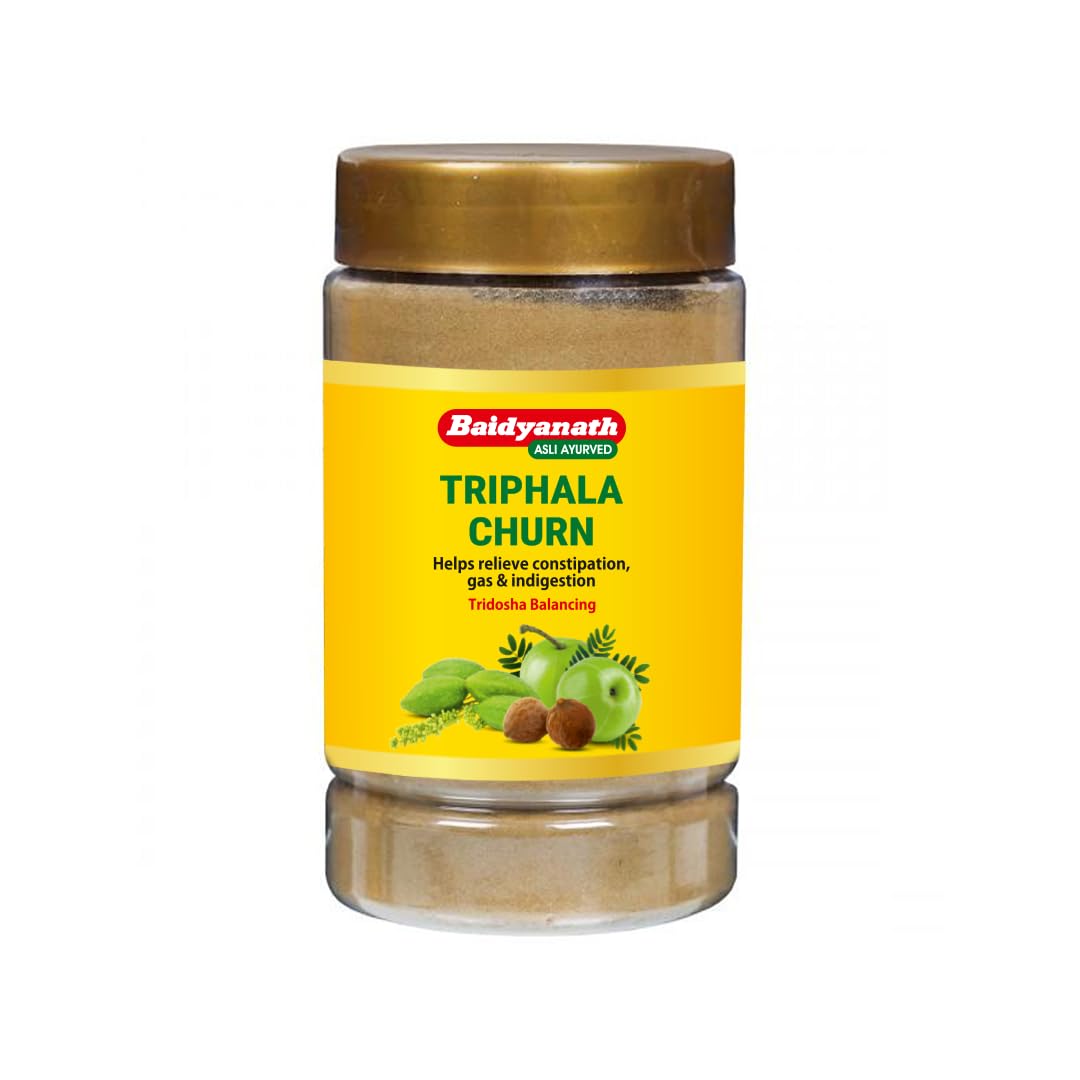 Baidyanath Asli Ayurved Triphala Churna | Helps Relieve Constipation | Quick Acidity & Gas Relief | Enriched With Amla - 500Gms (Pack Of 2)