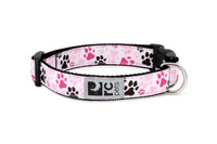 RC Pets 1 Inch Adjustable Dog Clip Collar, Large, Pitter Patter Pink