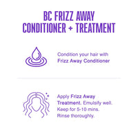 Schwarzkopf Professional Bonacure Frizz Away Treatment with Babassu Oil, 250 ml and Bonacure Frizz Away Shampoo, 200 ml