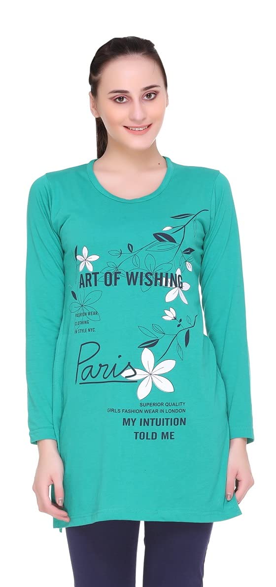 In Love Women's  Long Knee Length Night Wear Tshirts