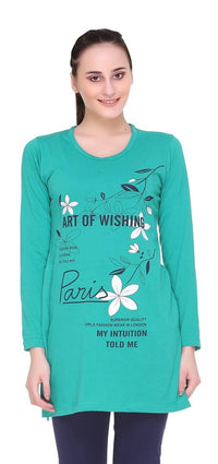 In Love Women's  Long Knee Length Night Wear Tshirts