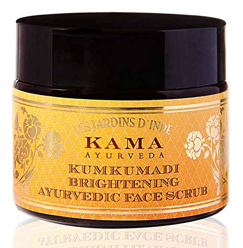 Kama Ayurveda Kumkumadi Brightening Ayurvedic Face Scrub and Rose Water Kit