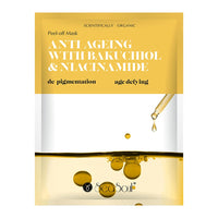 SEA SOUL Anti-Ageing Peel Off Mask - 20g | With Bakuchiol & Niacinamide for Skin Brightening, Fine Line Reduction & Collagen Boost | Anti Wrinkle & Detox Face Mask for Glowing Skin