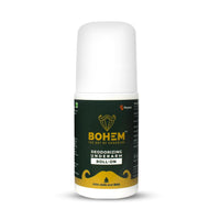 BOHEM Deodorant Underarm Roll-On with AHA & BHA-50ml | Anti perspirant Roll On With Lactic Acid & Salicylic Acid | Long lasting freshness, exfoliate & brightens underarm | Dermatologically tested | No SLS