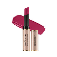 Swiss Beauty Non-Transfer Waterproof Lipstick with Jojoba Seed Oil | Matte Finish | Long-Lasting | Highly Pigmented | Shade- Vivid Magenta, 3gm