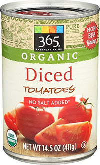 365 EVERYDAY VALUE Tomatoes Diced No Salt, 13.5 FZ