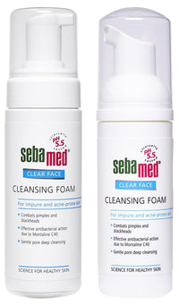 SebaMed Clear Face Cleansing Foam, 150ml & Sebamed Clear Face Foam, 50ml