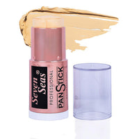 Seven Seas Perfect Match Panstick Foundation | Lightweight, Full Coverage Foundation With Natural And Dewy Finish For Face Makeup| Easy To Apply With Hand Stick Applicator (Skin)