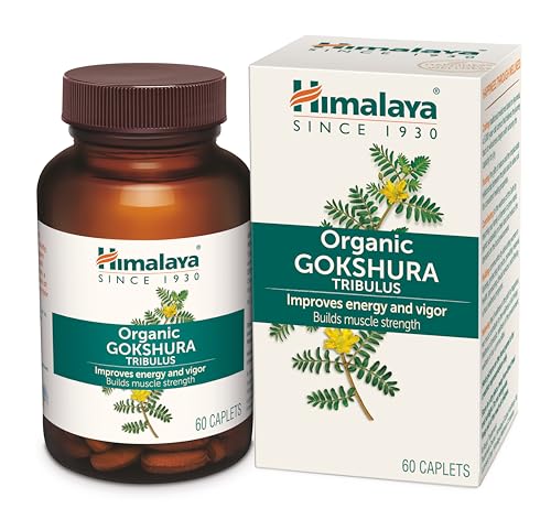 Himalaya Organic Gokshura (Tribulus Terrestris) I 60 Caplets I Men S Wellness I Improves Energy And Vigour I Builds Muscle Strength I 688 Mg Gokshura Per Caplet I Certified Organic..