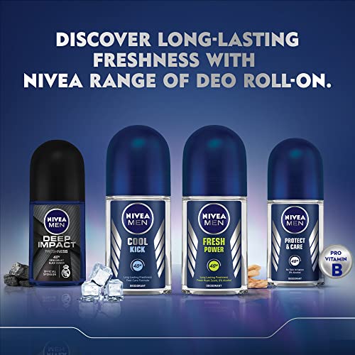 Nivea Fresh Active Deodorant Roll On For Men, 50ml (Pack of 2)