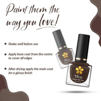 Olivia Nail Paint for Glossy Finish - 5ml (14 Just Brownie)