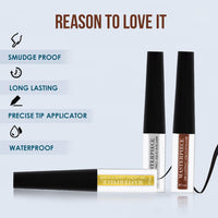 Million Colors Masterpiece Liquid Eyeliner | Metallic Waterproof Color Eyeliner | Quick Dry Smudge Proof | Long Lasting Eye Makeup | Pearl Green | 3 ml