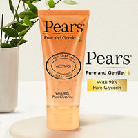 PEARS Pure and Gentle Daily Cleansing Facewash, Mild Cleanser With Glycerine, Balances PH, 100% Soap Free, 150 g