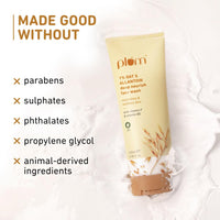 Plum 1% Oat & Allantoin Deep Nourish Face Wash For Dry,Sensitive Skin|Gentle Cleanser Vitamin B5 & F|Nourishes,Soothes & Restores Skin Barrier|Non-Drying Face Wash For Women & Men|100% Vegan|100 Ml