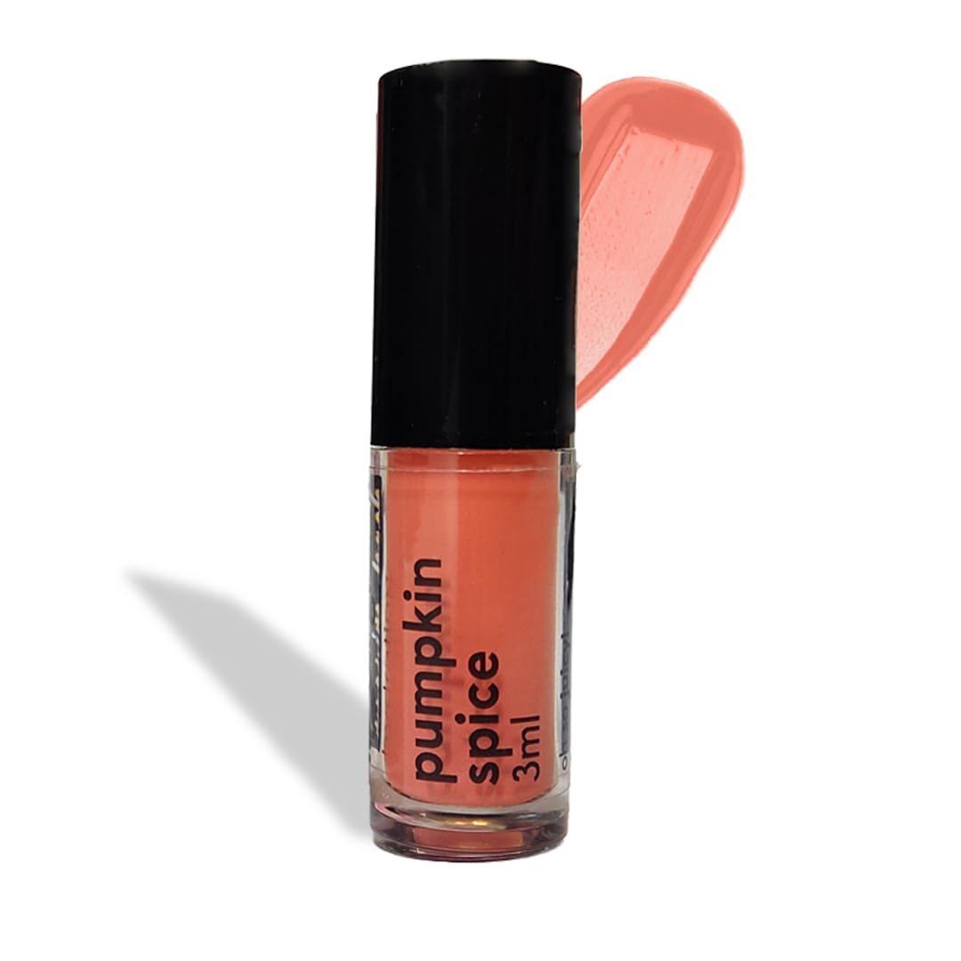 Ruby's Organics Mini Lip Oil Gloss for Women and Girls, All Skin Tones- Moisturizing, Long Lasting, Non Sticky & Non Drying Formula, Glossy Texture, Natural Lip Makeup, Pumpkin Spice, 3ml