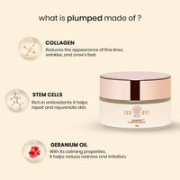 BiE Plumped! | Plumping Serum with Collagen | Stem Cells | Geranium Oil for Hydrated | Smooth Skin | 20gm
