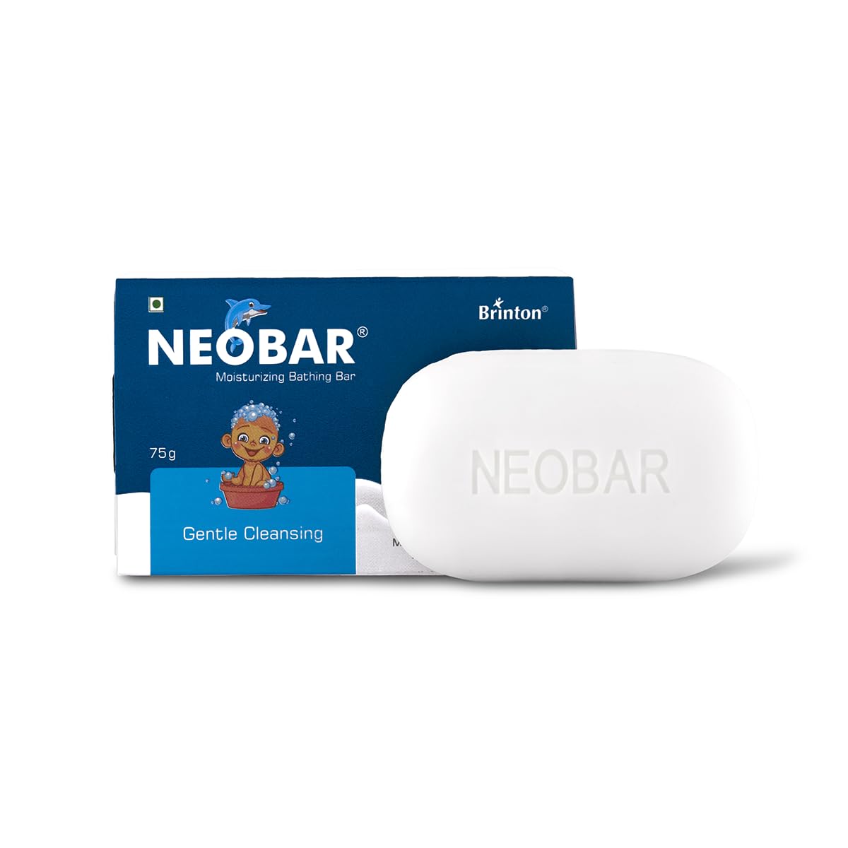 Brinton Neobar Baby Soap for Bathing, Moisturizing, Gentle Cleansing, Skin Friendly, Daily Care, pH 5
