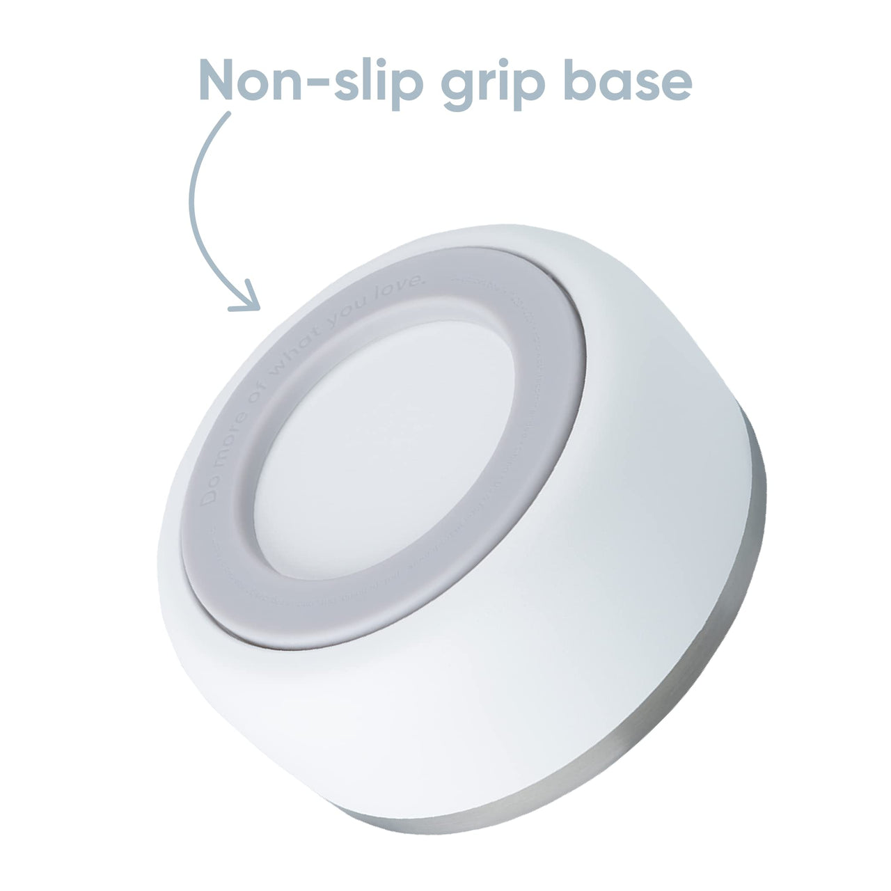 Owala Pet Bowl - Durable Stainless Steel, Food and Water Bowl for Dogs, Cats, and All Pets, Non-Slip Base, 24oz, White (Shy Marshmallow)