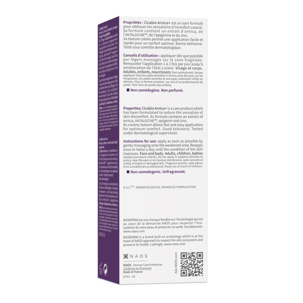 Bioderma Cicabio Arnica+ Cream Bruises Knocks Bumps 40ml hails from Bioderma