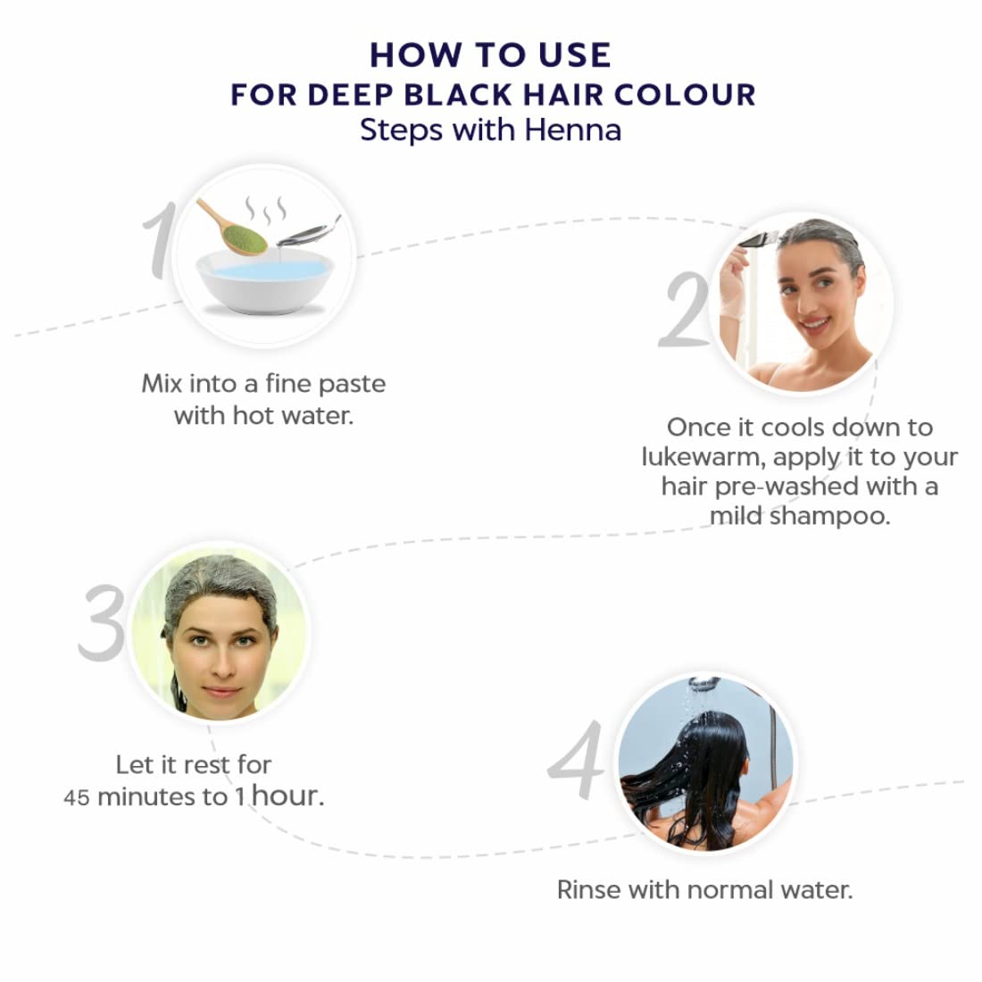 Indus Valley Bio Organic 100% Organic and Herbal Indigo Powder, for Natural Hair Coloring, Arrests Early Greying & Protects hair from Damage - (200g+50g)