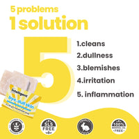 Tuco® Kids Bye, Dull Skin Soap Pack of 2X60gm with Turmeric | Perfect for Dull & Sensitive Skin | Paraben & Sulphate Free | Ages 2-5, 5-10, 10-15 | 2x 60gm