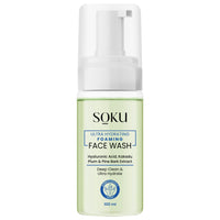 SOKU Ultra Hydrating Foaming Face Wash | Skincare Cleanser for Men & Women | Hyaluronic Acid, Kakadu Plum & Pine Bark | Suitable For Dry Skin | Sulphate-Free