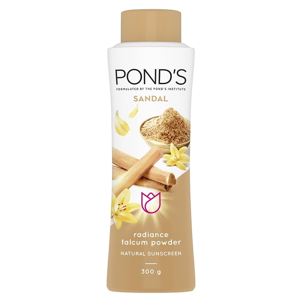POND'S Sandal Radiance Talcum Powder, Pack of 300 g