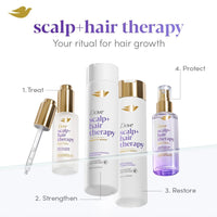 Dove Scalp + Hair Therapy Density Boost Revitalizing Scalp Serum with active ingredients 2.5% Niacinamide and 1.5% Zinc-peptides for visibly denser hair growth