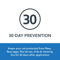 SENTRY Fiproguard Plus Flea and Tick Topical for Cats, 1.5 lbs and Over, 6 Month Supply