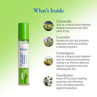 Softsens Baby Natural Mosquito Repellent Fabric Roll-On - 8ml | Non-Sticky Mosquito Repellent With Upto 8 Hrs Protection | Paediatrician Certified, Pack of 1